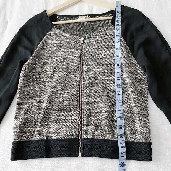 Tweed Front Lightweight Dressy Casual Jacket - Picture 5 of 10